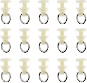 50Pcs Curtain Track Glider Rail Curtain Hook Rollers Window Shower Curtain Track - Picture 1 of 12
