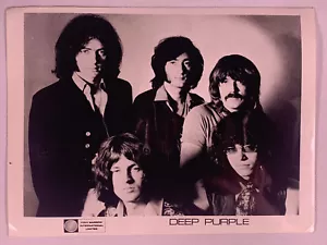 Deep Purple Photograph Vintage Promo Tony Barrow International Ltd Circa 1970 - Picture 1 of 12
