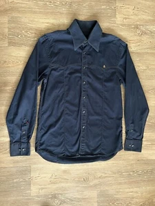Camicia uomo Dolce & Gabbana western sovracamicia casual blu oro slim fit taglia 52 ottime condizioni - Foto 1 di 22