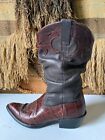 Ariat Women?s 7 B Western Boots Ginger Brown Croc Print Slouch 13826