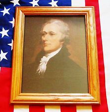 American Patriot of the Revolution, ALEXANDER HAMILTON, Portrait on canvas 1806