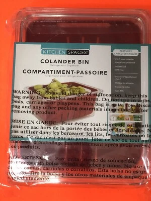 Kitchen Spaces KSCB12-AMZ Colander Bin Stackable Food Storage Organizer for F... - Image 1 of 4