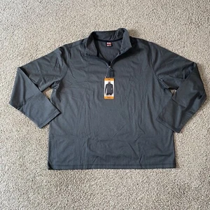 32 Degrees Men’s Heat Tech 1/4 Zip Pullover, Heather Black (Dark Gray) Size 2XL - Picture 1 of 9