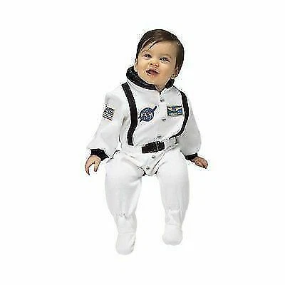 Aeromax 153074 NASA Jr. Astronaut Suit White Infant Costume Size 6 to 12 Months