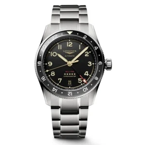 New Longines Spirit Zulu Time 39mm Titanium Anthracite Men's Watch L3.802.1.53.6 - Picture 1 of 5