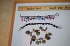 Vintage to now lot of 3 glass metal plastic beaded chain charm bracelets