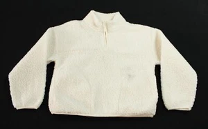 Gap Unisex Kids L/S Sherpa Half-Zip Up Pullover AC2 Ivory Frost Medium (8) - Picture 1 of 4