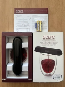 Aireador de vino de bolsillo portátil de viaje Epare 6” X 1” - baterías incluidas - Imagen 1 de 5
