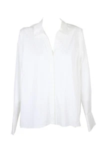 Alfani Blanco Brillante Cremallera Posterior Blusa Manga Larga 12 - Imagen 1 de 3
