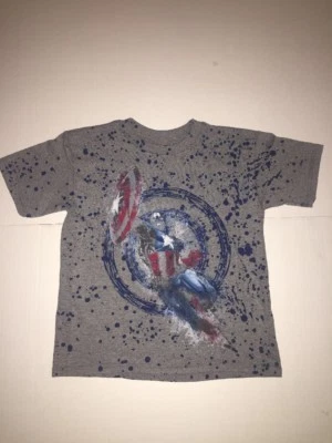 Preowned- Avengers Infinity War Captain America Graphic T-Shirt Boys (Size 6-7) - Image 1 of 4
