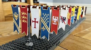 Custom Fabric Banners - Knights And Castle - Lego Compatible - Picture 1 of 6