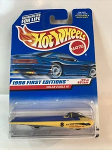 1998 Vintage Hot Wheels #650 First Editions 23/40 SOLAR EAGLE III Car - Picture 1 of 10