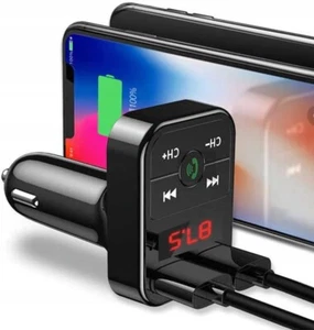 Bluetooth FM Transmitter Auto USB Ladegerät Audio Adapter Digital Universal F208 - Bild 1 von 9