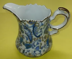 Lefton China Blue Paisley Creamer SL4175 - Picture 1 of 5
