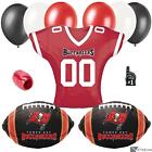 Tampa Bay Buccaneers Football Jersey Party Balloon Pack, 9Pc, Red Black White