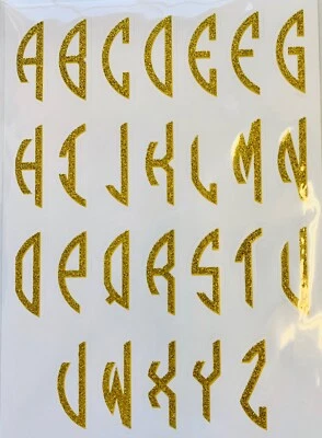 Glitter Monogram Alphabet ABC Letter Stickers Planner Teacher Supply Scrapbook  - Image 1 of 2