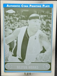 CARON BUTLER 2006-07 Topps Chrome PRINTING PLATE #1/1 Wizards Heat Kings One of - Picture 1 of 2