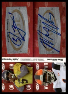 2010 SAGE Squared - Dual Autographs #A16 Josh Freeman / Mike Williams - Picture 1 of 2