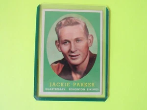 1958 CFL TOPPS JACKIE PARKER MISSISSIPPI GAMBLER QB,HB,DB,SAFETY,DROP KICK FG! - Picture 1 of 4