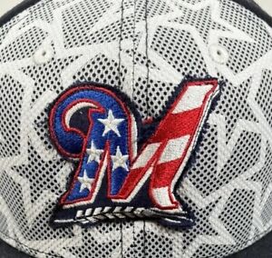 Milwaukee Brewers New Era 59 Fifty Fitted Mens Size 7 1/2 Hat American Flag MLB