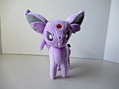 Pokemon Center 2012 "Eevee Collection" Espeon standing plush toy Rare Item HTF - Image 1 of 4