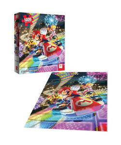 Mario Kart Rainbow Road 1000 Piece Puzzle Brand New