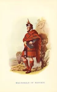 CLAN MacDonald of Keppach, Originaldruck 1899 von R R McIan: SCHOTTLAND, CLANS - Bild 1 von 1