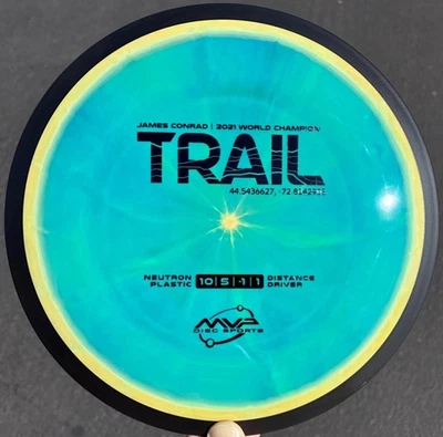 Axiom MVP Neutron Trail Rare Transitional Color Swirl CoilBurst Conrad Disc Golf - Image 1 of 4
