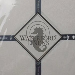 NUEVO Mantel Sarah White Waterford Linens redondo 90" - Imagen 1 de 7