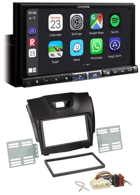 Alpine 2DIN DAB USB MP3 Bluetooth Autoradio für Isuzu D-Max ab 2012 dunkelgrau - Bild 1 von 4