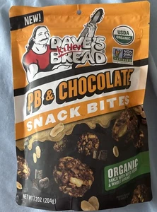 *New*Dave's Killer Bread Toasted Organic Snack Bites7.2 oz PB & Chocolate Flavor - Picture 1 of 4