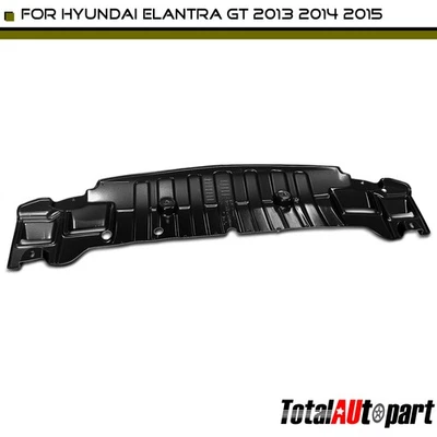 Protector contra salpicaduras de motor negro debajo de la cubierta para Hyundai Elantra GT 2013-2015 delantero Foto 1 de 4