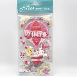 Jolee's Baby Girl Special Delivery Heißluftballon Scrapbooking Aufkleber selten - Bild 1 von 5