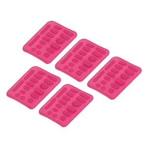 80 pièces prises de port USB capuchons silicone anti-poussière protection rose rouge (16 pièces/ensemble) - Photo 1 sur 7