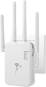 WLAN Repeater WLAN Verstärker 1200Mbit/s Dualband 2,4GHz+5GHz WiFi Booster - Afbeelding 1 van 1