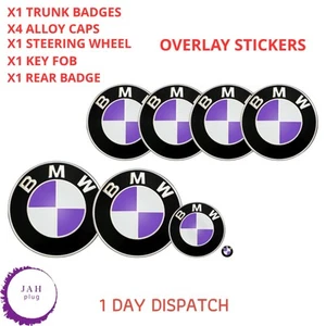 STICKER WRAP OVERLAY DECAL BADGE EMBLEMS GLOSS LAVENDER FOR BMW ALL MODELS - Bild 1 von 11