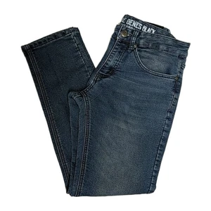 Vintage Genes Black VGB Jeans Men W28 L30 Slim Fit Dark Wash Blue - Picture 1 of 13