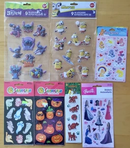 Barbie Cuidado Osos Minions Tigres Halloween Lilo & Stitch Lote de Divertidas Pegatinas - Imagen 1 de 5