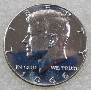 Kennedy 1966 medio dólar gema prueba 40 % plata - SK221 - Imagen 1 de 2