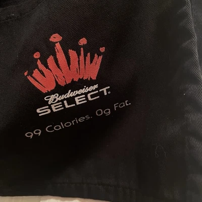 Budweiser Select Half Bib Waist Apron 3 Pocket Black - Image 1 of 4