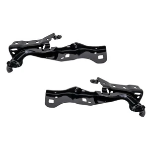 For Ford F-150 2021-2023 Hood Hinge Driver And Passenger Side | Pair Steel Black - Foto 1 di 7