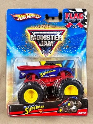 Hot Wheels Monster Jam Flag Series Superman 62/75 Sellado Foto 1 de 3