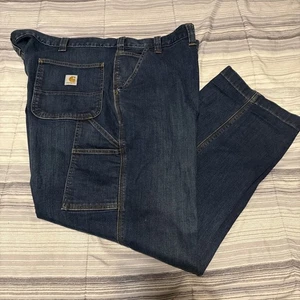 Carhartt 48x30 Rugged Flex Relaxed Fit Carpenter Jeans Baumwollmischung Dark Wash - Bild 1 von 7