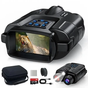 First 4K Infrared Night Vision Binoculars with Tactical Lights, Built-in 5000m - Picture 1 of 6