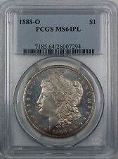 1888-O Morgan Silver Dollar, PCGS MS-64 PL, Proof Like, Better Coin, JT