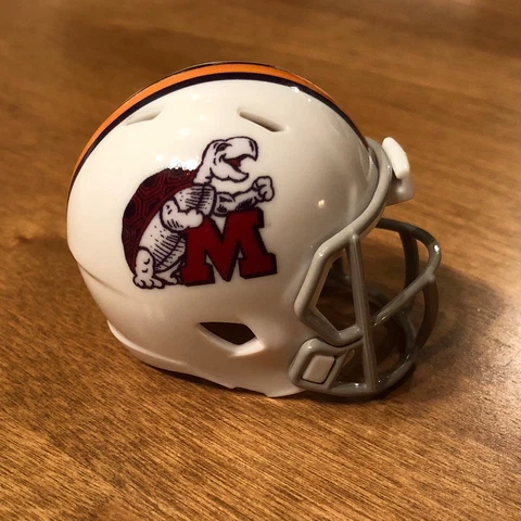 Maryland Terrapins 1970 throwback custom pocket pro helmet Terps Cover