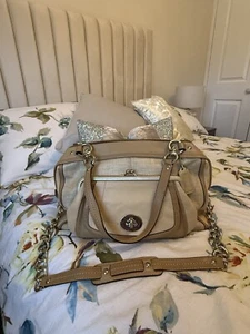 Coach bonnie Ashley Beige Straw Bag - Picture 1 of 6