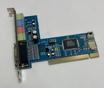 Cmedia FT8738-4E / HSP56 Chipset PCI Sound Audio Card with Midi Port - Image 1 of 4