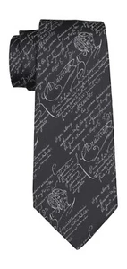 Berluti Scritto Black Calligraphy Slim Tie - Picture 1 of 1
