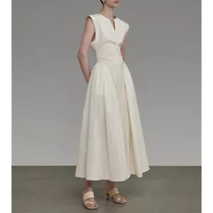 Hot Women French Dress Summer Sleeveless Waist Slimming Cocktail Prom Party - Picture 1 of 7